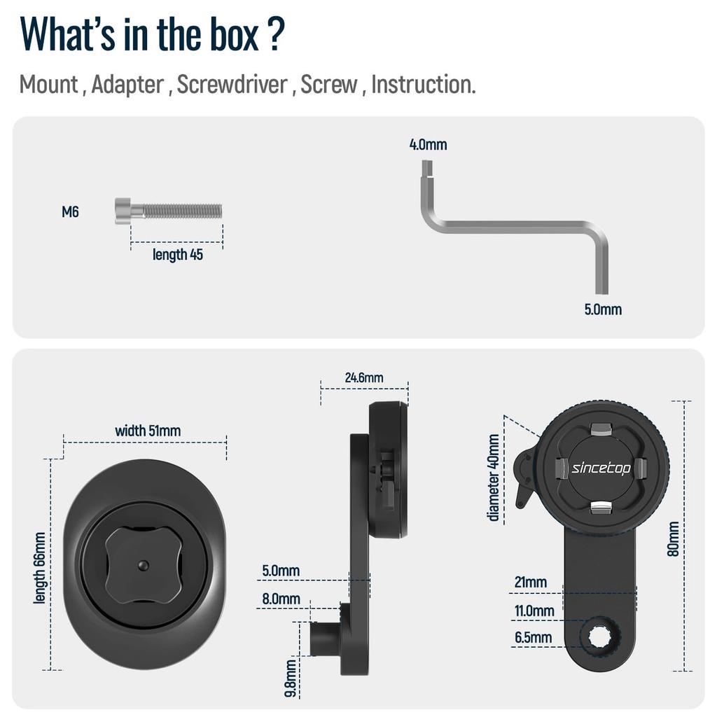 Bicycle Phone Road Bike Phone Aluminum Smartphone for Mountain Bikes and Cross Compatible with and Android Inch Smartphones Holder, 1-Second