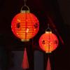 With Lighting Chinese Lantern DIY Materials With Handle Good Luck Party Glowing Lantern Handmade Glowing New Year Lantern Decors