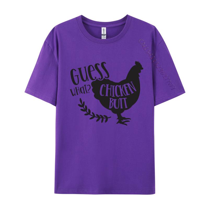 Guess What Chicken Butt Tshirt Vintage Unisexs Gift TShirt Unisex Top TShirts Premium Cotton Tops Shirt Casual