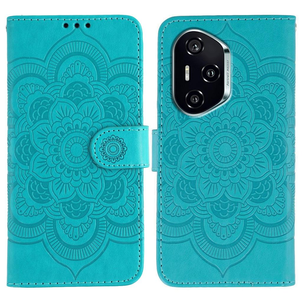 For Honor 400 Case PU Leather Mandala Imprinted Design Wallet Phone Cover