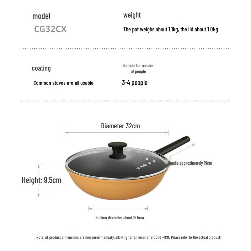 COOKER KING Антипригарный вок 32 см
