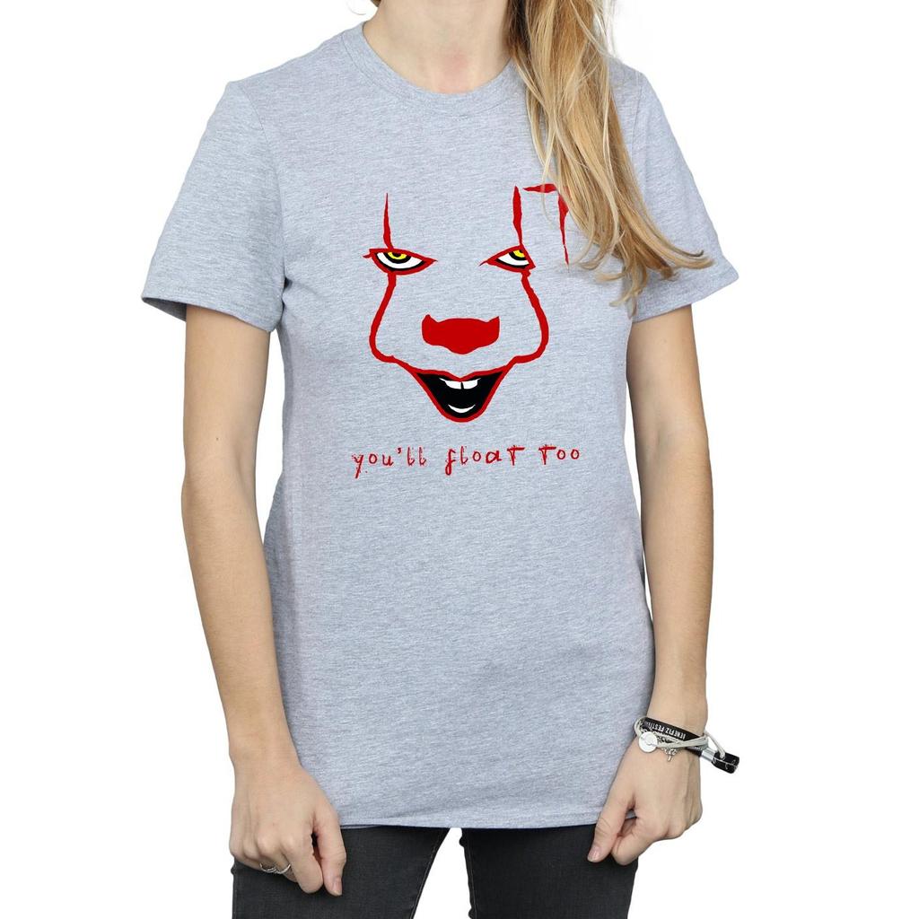 It Womens/Ladies Pennywise Float Cotton Boyfriend T-Shirt