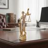 Resin Goddess of Justice Desk Ornaments Vintage Goddess of Wealth Statue  Office