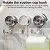 Suction Cup Hook Double Head/One Head Storage Hook No Drilling Wall Mounted Hook for Bathroom Kitchen Storage