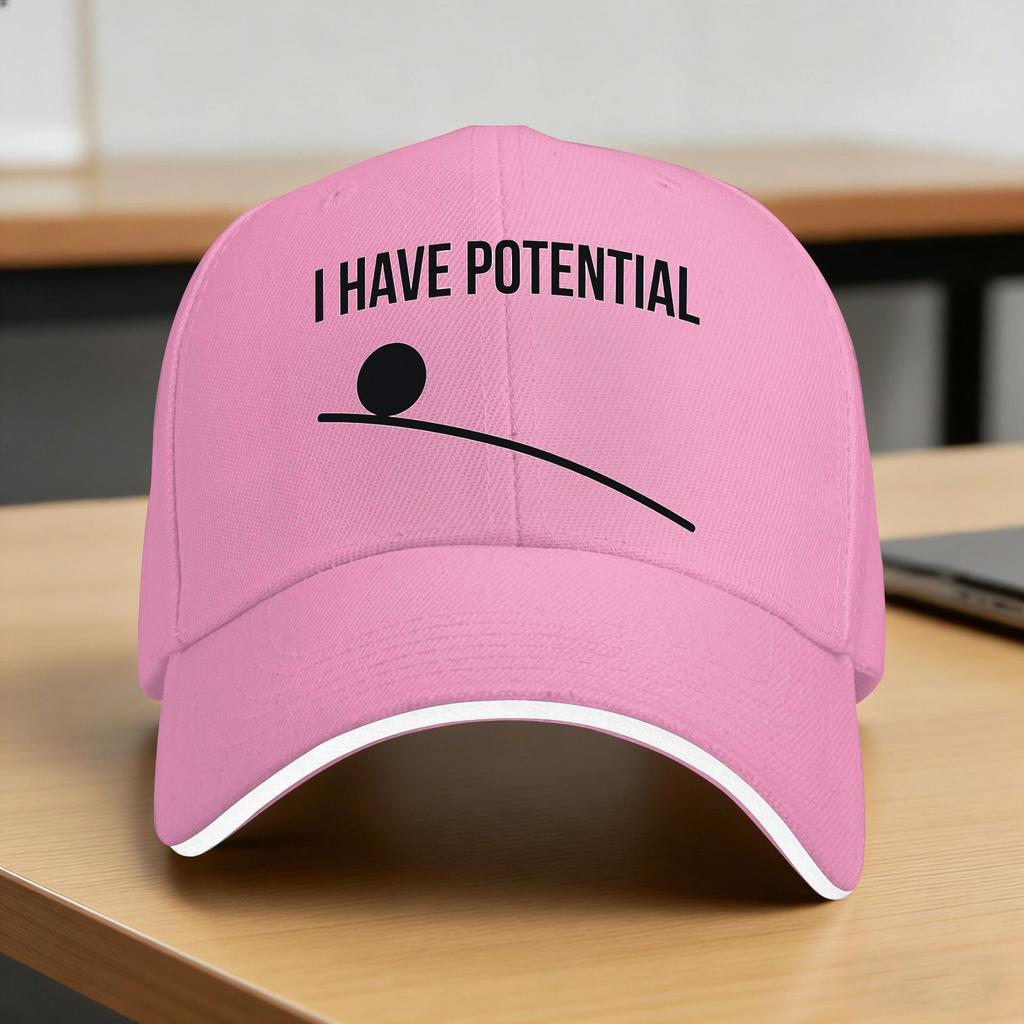 I have potential joke Baseball Cap Casual Unisex Unisex Trucker Hat Wholesale Design Outdoor Sports Baseball Caps Birthday Gift