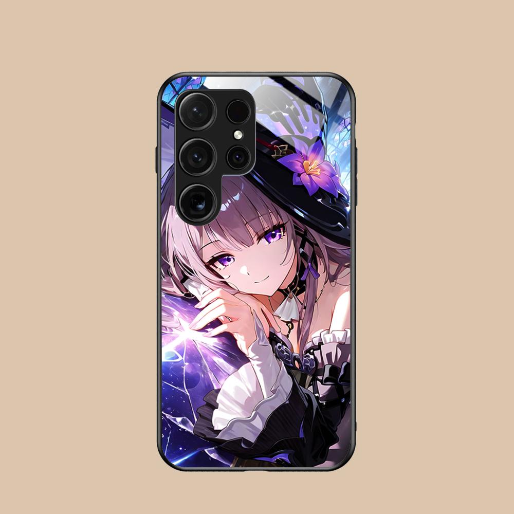 HSR Herta Стеклянный чехол для мобильного телефона для Samsung Galaxy S26 S25 S24 S23 S22 S21 S20 Note20 Plus FE Ultra Цветная крышка
