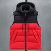 Winter Sleeveless Parka Man Hooded New Fashion Autumn Men's Cold Jackets Korean Style Patchwork Zipper Thick Warm Outerwear