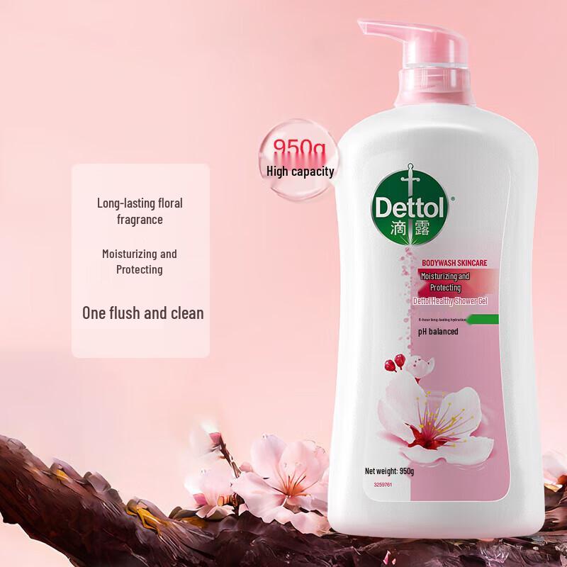 Dettol Здоровый увлажняющий цветочный гель для душа