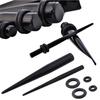 36Pcs Acrylic Ear Gauge Taper Tunnel Plug Expander Stretching Piercing Kit Sets