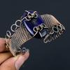 Blue Flash Labradorite Pure Copper Wire Wrapped Handmade Jewelry Bangle Bracelet Adjustable