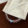 Elastic Clear Crystal Bracelet Wristband Vintage Beaded Bracelet Crystal Beads Bracelet  Lovers