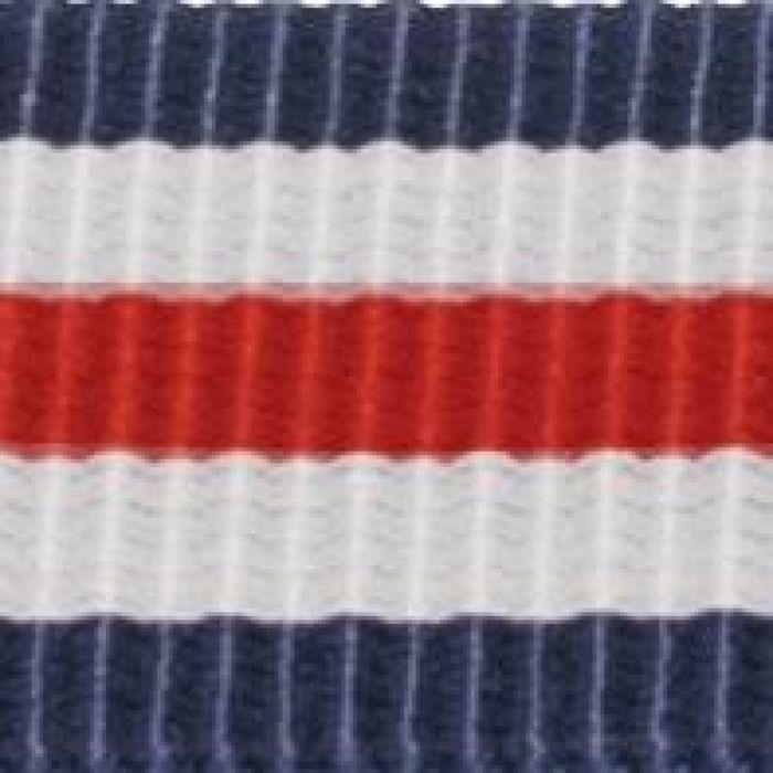 Bracelet montre - MY-MONTRE - Canterbury 20mm - Finitions doré rose - Multicolore (bleu/blanc/rouge) - Tissu