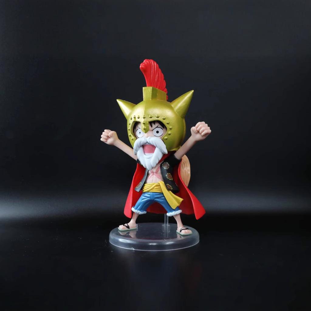 Аниме One Piece 15-я годовщина Q-версия Фигурка Луффи Модель ПВХ Статуэтка Игрушки Кукла Фигурка Действия Детская Украшение Подарок