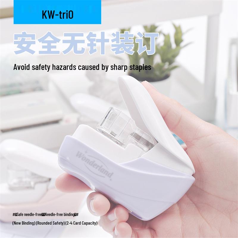 Kedeyou 5399 Компактный степлесс-степлер - Экономящий усилия инструмент для скрепления документов для студентов