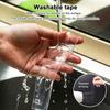 1 шт. лента Nano Grip, 1 м, длина x 3 см, ширина, многоразовая, съемная, моющаяся, двусторонняя клейкая лента, бесшовная лента без полос, кухонный держатель
