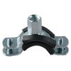 2pcs Galvanized Iron Adjustable Pipe Support Clamp With Nail PPR Iron Pipe Clamp  PVC