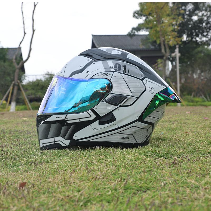 ORZ-Premium ABS Modular Motorcycle Helmet, Dual Internal & External Visor, Breathable Anti Impact Protective Gear for Riders