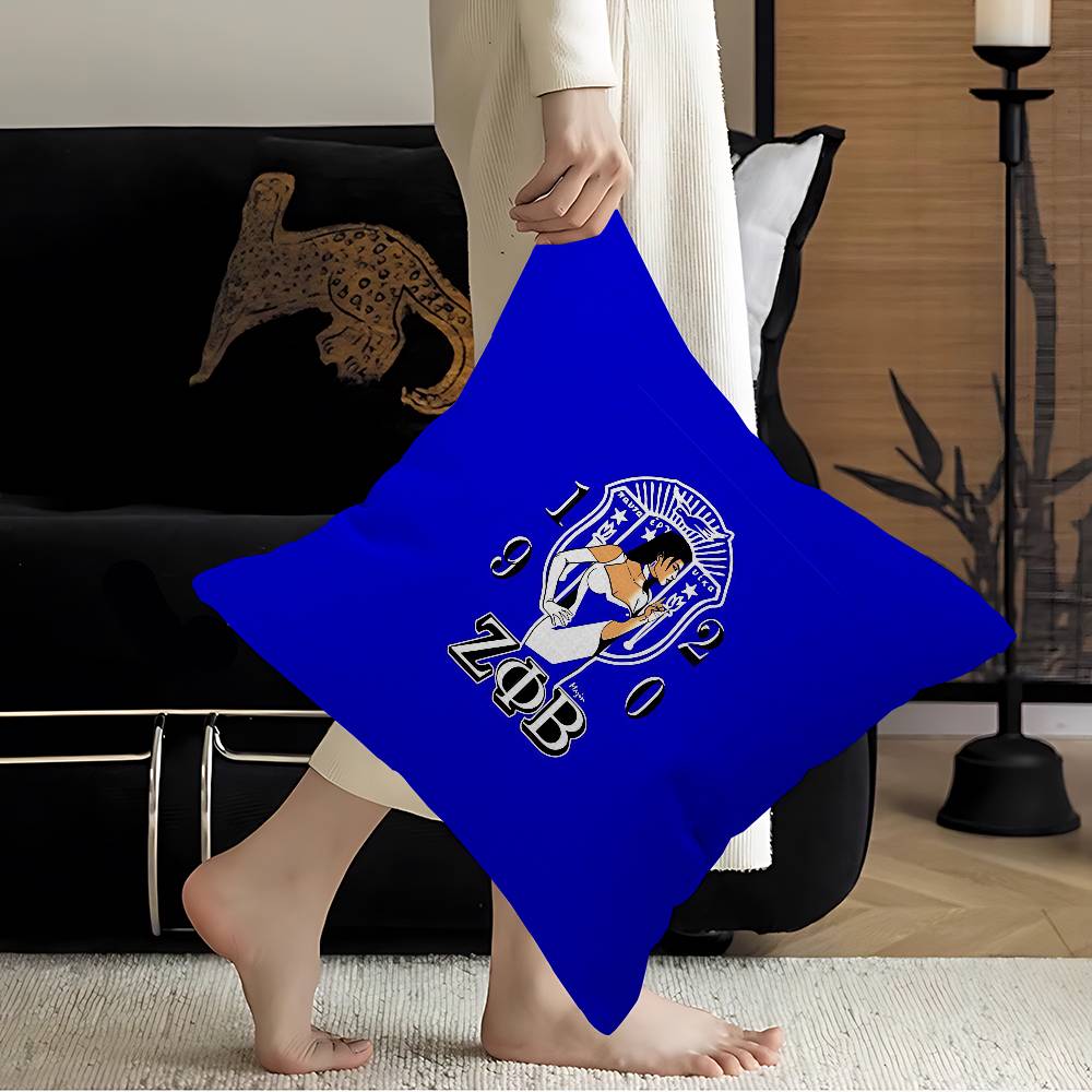 Zeta Phi Beta Pillow Gift Home Office Decoration Pillow Bedroom Sofa Car Cushion Coverpillow Case