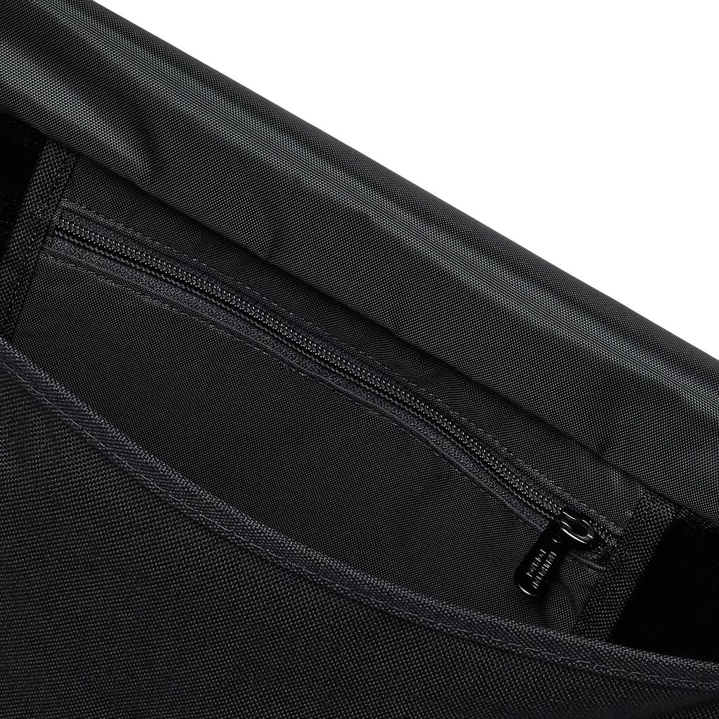 Оригинальная сумка-мессенджер из нейлона JRS с клапаном и карманом на молнии MP1605JRSFZP черного цвета [Manhattan Portage] [Официальный]