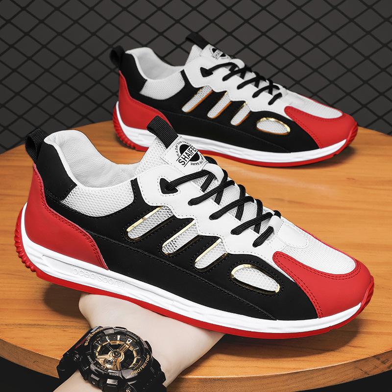 Men's Shoes 2025 Autumn New Mesh Breathable Forrest Gump Shoes Platform Wear-resistant Sports and Leisure Shoes Dad Shoes Skateboard Shoes