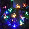 Cherry Blossom Solar Garden Lights Waterproof Pathway Lamp Hot Flowers String Light  for Outside