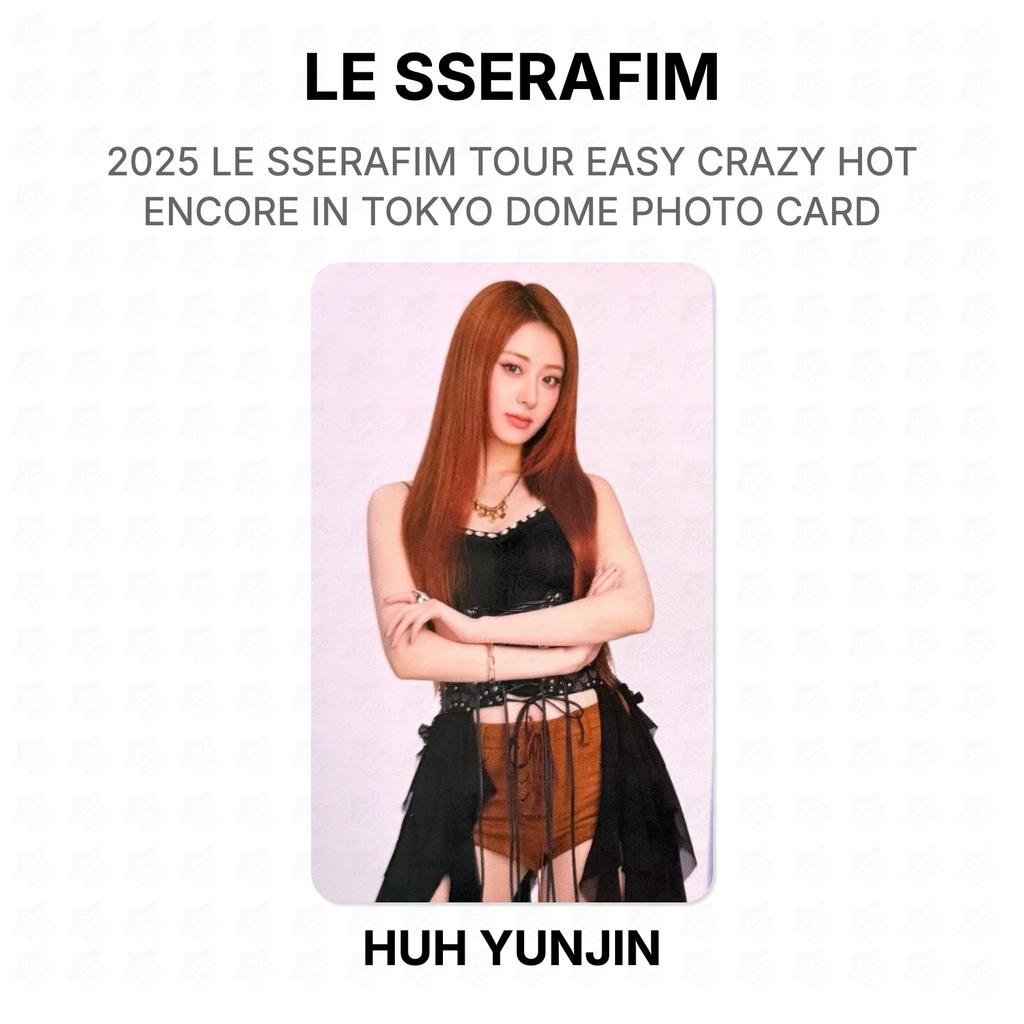 LE SSERAFIM 2025 LE SSERAFIM ТУР EASY CRAZY HOT Encore В TOKYO DOME ФОТОКАРТОЧКА Официальная фотокарточка