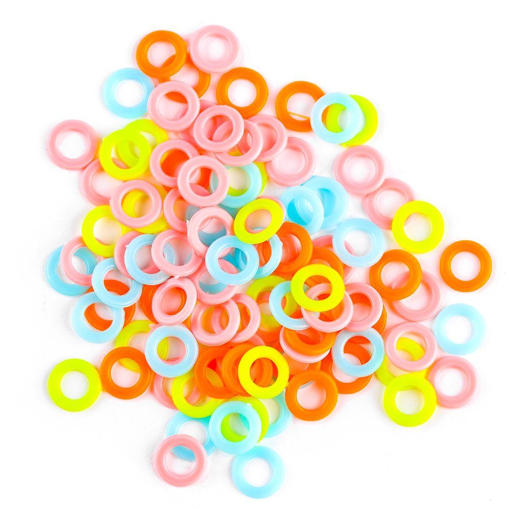 Latching Sewing Accessory Plastic Locking Stitch Markers Knitting Tool Crochet Ring Mark Circle