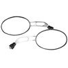 2Pcs Motorcycle Modified Round Rearview Mirror Chrome Rear View Side Mirrors