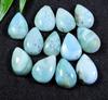 РЕДКОЕ~ 12 шт. кольцо с натуральным ларимаром пектолитом, размер груша, драгоценный камень, лот 9X13 мм RQ-569