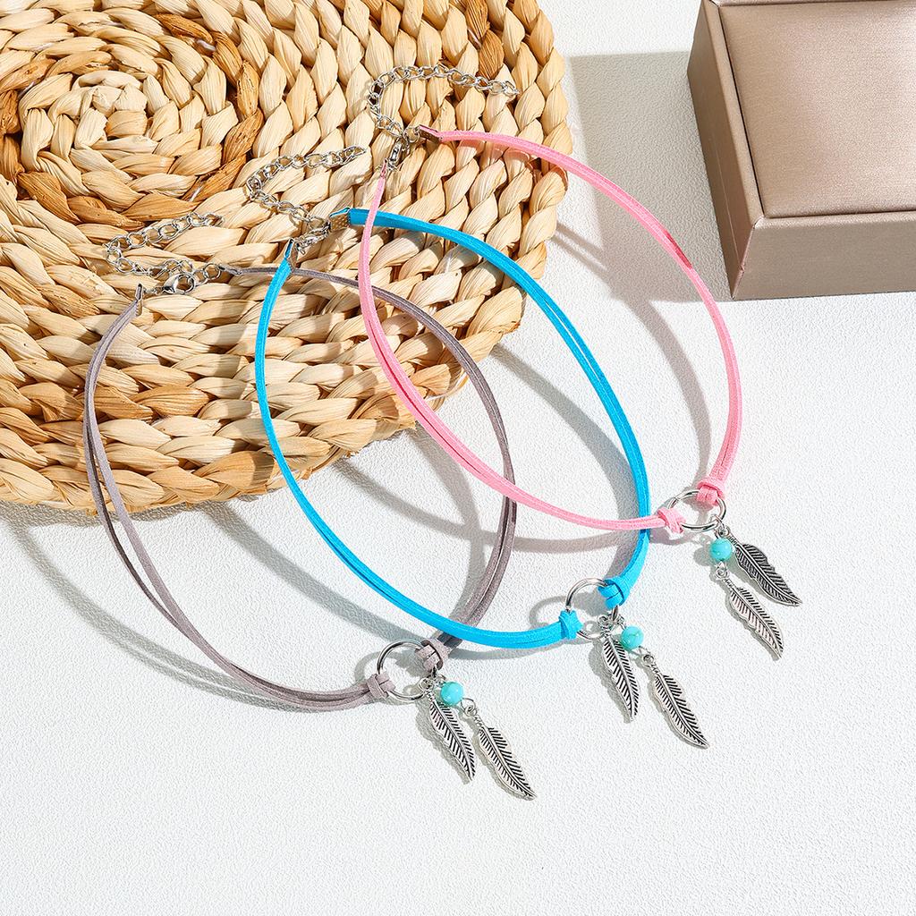 Ожерелье для женщин в стиле бохо, этническое, листья, геометрические, круглые, женское, колье, шея, красивое, элегантное, для нее