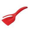 Non-Stick Pan Silicone Spatula Foods Tongs Grip and Flip 2 In 1 Tongs Bread Clip Clamp Use Fried Egg Fried Steak Fish Pancake Cooking Tools