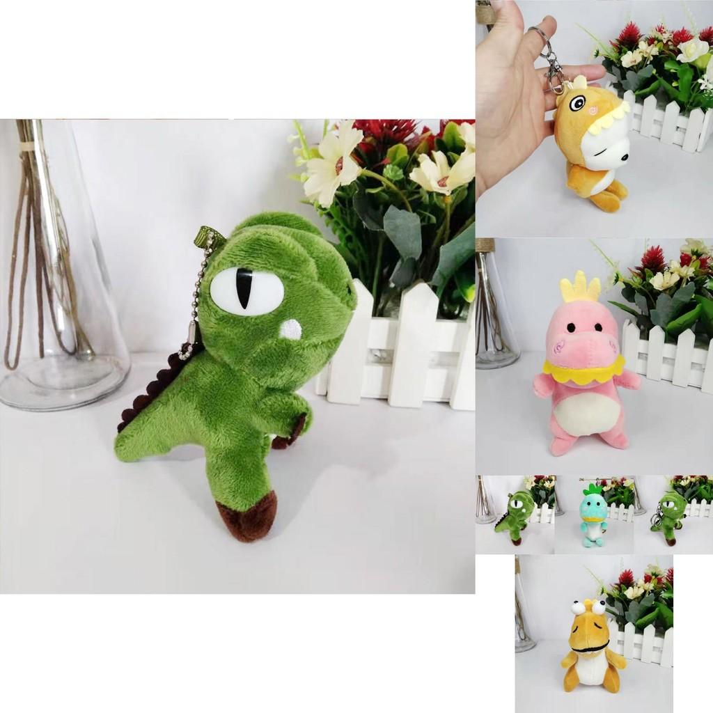 Adorable Cartoon Dinosaur Plush Toy Keychain For Kids Cute Stuffed Animal Gift