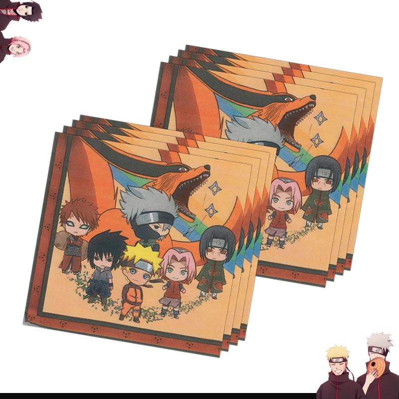Наруто Декорации Мультяшные День Рождения Деко Повязка на Голову Подарки для Гостей Рюкзак Постер Одноразовая Посуда для Вечеринки Скатерть Тарелки Стаканы