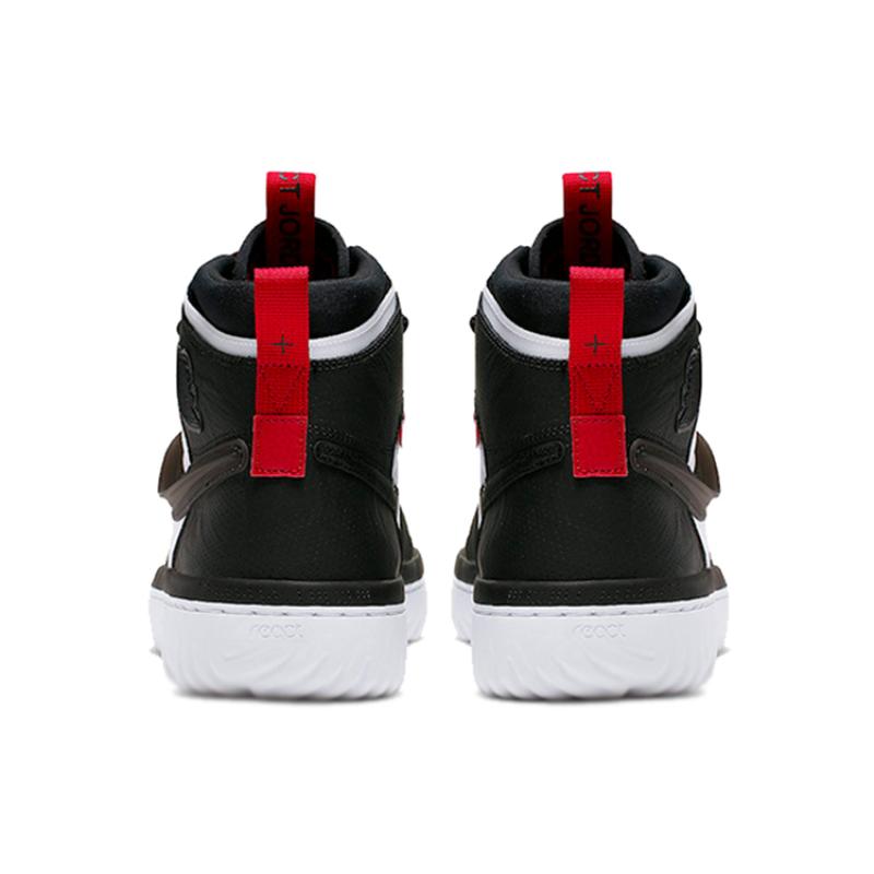 Jordan 1 High React Черный Белый Красный для зала Jordan AR5321-016