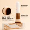 DUcare Foundation Brush 2pcs Flat Top Kabuki Self Tanner Brush Synthetic Makeup Brush Liquid Blending Mineral Powder Buffing Stippling Makeup Tools