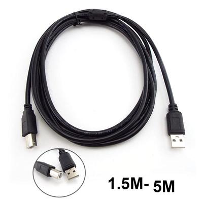 1,5 м, 3 метра, 5 м, разъем для печати USB 2.0, удлинительный кабель адаптера питания, тип USB от A до B, принтер «папа-папа» для этикеток, USB-кабель
