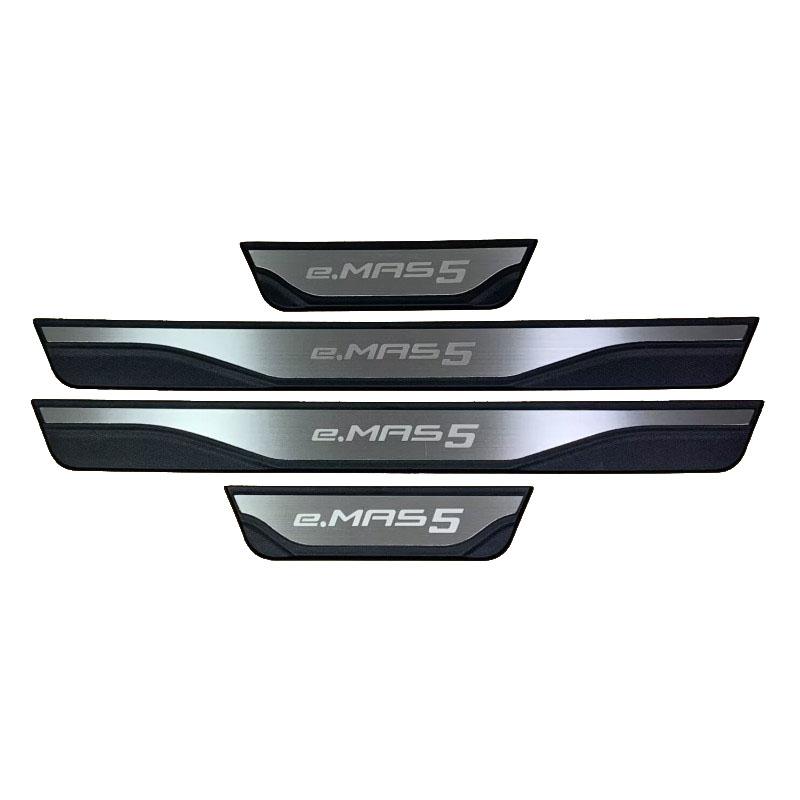 Для PROTON eMAS5 2025 2026 Аксессуары Накладки на пороги автомобиля Накладка на педаль Отделка Защитная накладка на порог Снаружи Автомобильные наклейки