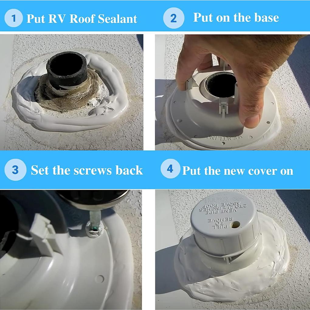 2 шт. Крышка вентиляционного отверстия для сантехники автофургона Крышка вентиляционного отверстия для кемпера Крышка для автофургона Крышка вентиляционного отверстия для канализации автофургона Крышка вентиляционного отверстия для кемпера