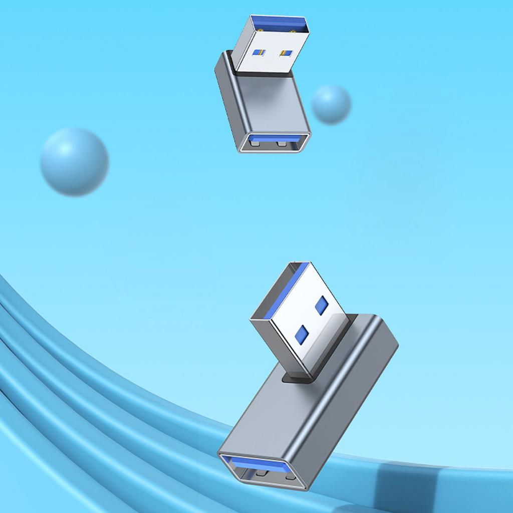 USB 3.0 папа-мама 90 градусов прямоугольный удлинитель адаптер USB восходящий разъем синхронизации данных для ноутбука ПК USB вентилятор
