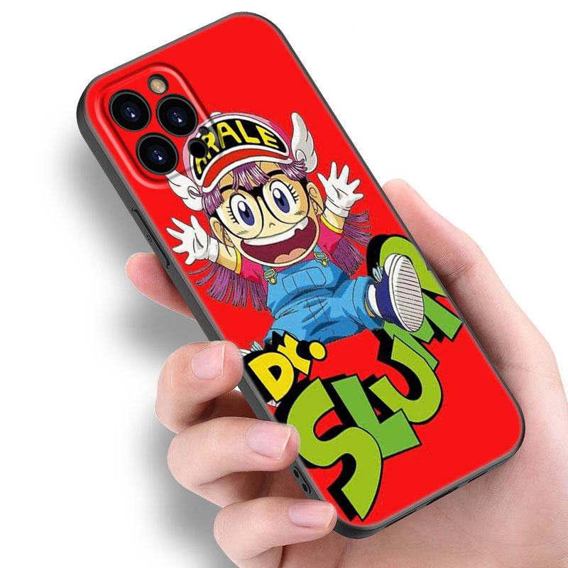 Чехол для телефона Dr Slump Arale Anime для Apple iPhone 12 13 Mini 11 14 15 Pro Max 7 8 Plus X XR XS SE 2020 2022 черный силиконовый чехол