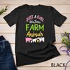 Just A Girl Who Loves Farm Animals Funny Farmer Agriculture Unisex T-shirt