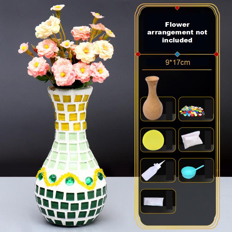 Mosaic Vase Diy Handmade Materials Pack Children's Creative Puzzle Kindergarten Handmade Toys
