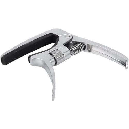 Silver Guitar Capo with Adjustable Screw, Durable and Rust-Resistant Metal Capo for Acoustic, Classical, and Electric Guitars, Universal Guitar Capo