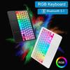 RGB-подсветка Bluetooth-клавиатура Цветная Светящаяся Беспроводная клавиатура Перезаряжаемая Легкая Портативная клавиатура Ноутбук