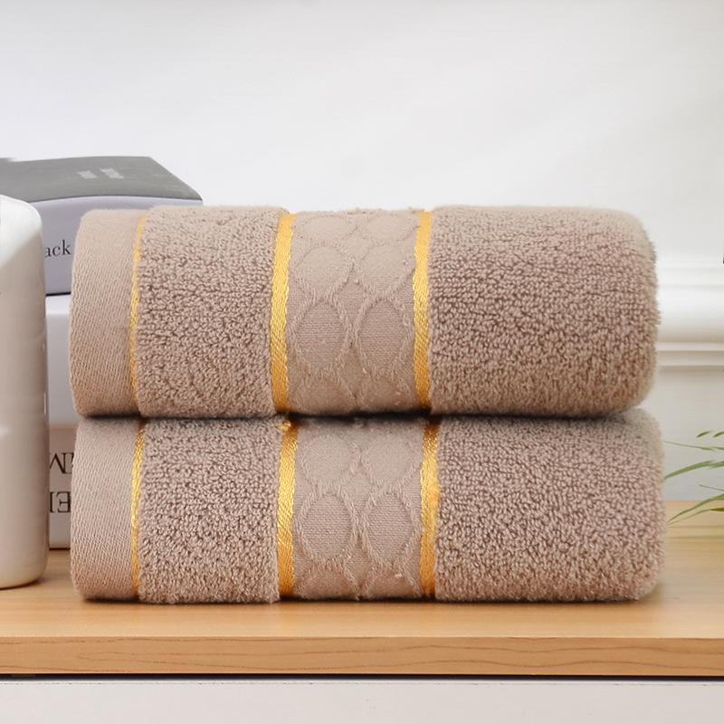 Household Gold Thread Double-grid Washing Towel
