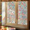 PVC Flower Window Electrostatic Stickers Privacy Protection Static Cling Decoration Reusable Glass Decals for Home Bathroom