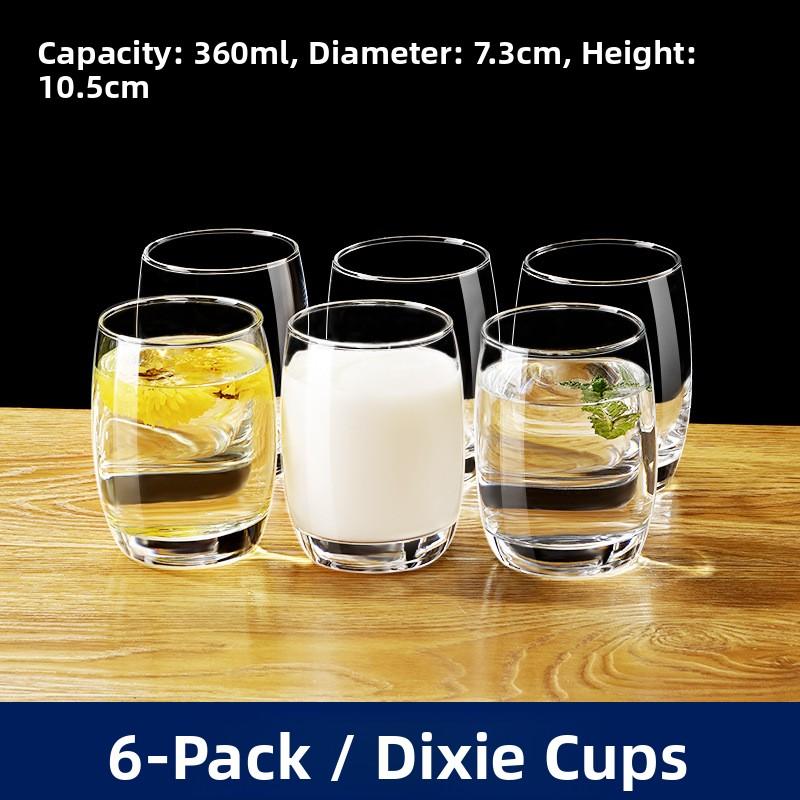 High Temperature Resistant Glass Cup Set for Home Use Guest Drinking Tea Juice Beer White Wine Cup New Model Transparent roun...