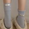 Ladies Spring and Autumn Fashion New Cloth Label In The Long Tube Pile Socks