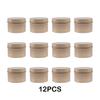 12 шт./лот металлические банки для свечей, легко моющиеся и герметичные контейнеры для хранения, круглые металлические банки