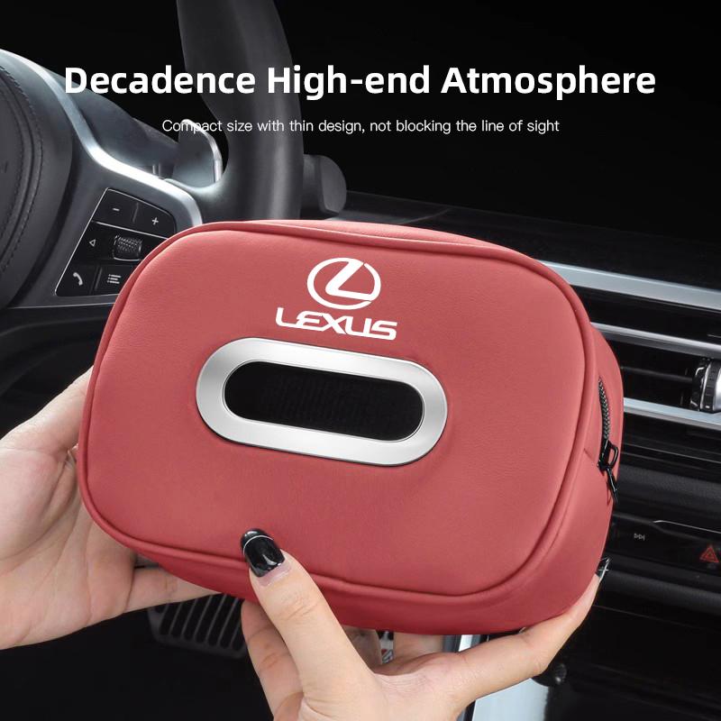 Бумажная салфетница на спинку автомобильного сиденья, сумка-органайзер на солнцезащитный козырек для Lexus GS IS LS500h ES260 ES300h RX350h NX260 UX260 LM LC RZ450e
